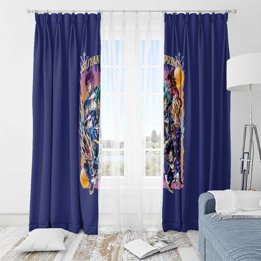 Vegeta V4 Dragon Ball Z Window Curtain Anime Style