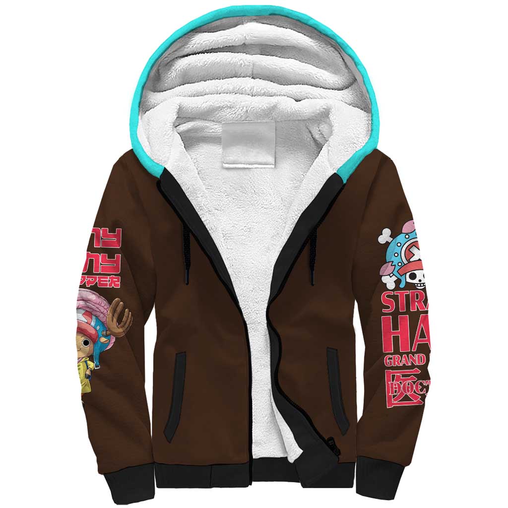 Tony Tony Chopper V4 One Piece Sherpa Hoodie Anime Style