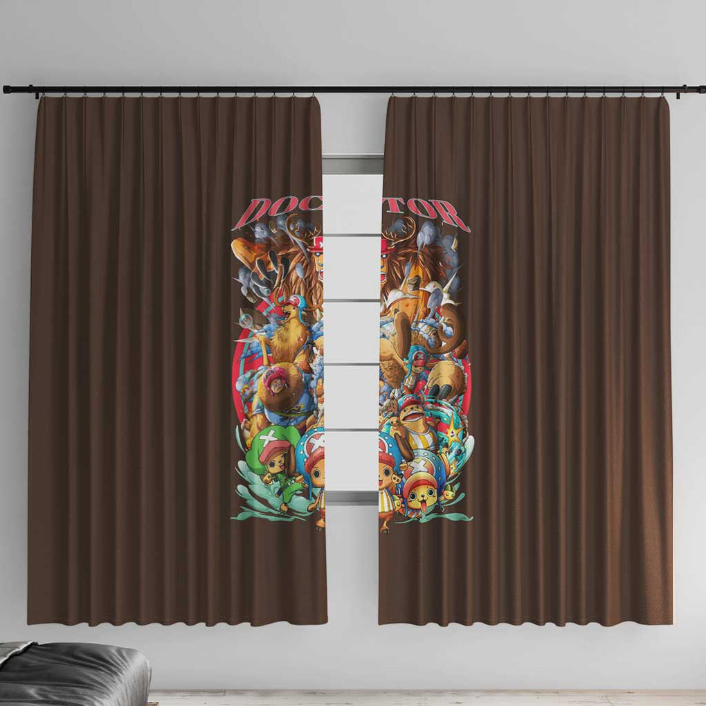 Tony Tony Chopper V4 One Piece Window Curtain Anime Style