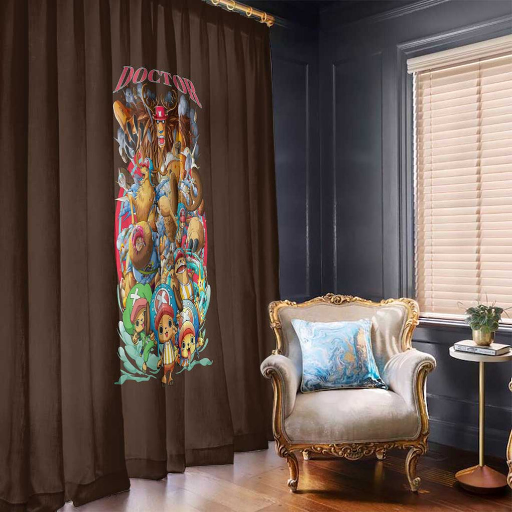 Tony Tony Chopper V4 One Piece Window Curtain Anime Style