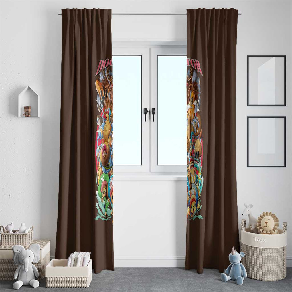 Tony Tony Chopper V4 One Piece Window Curtain Anime Style