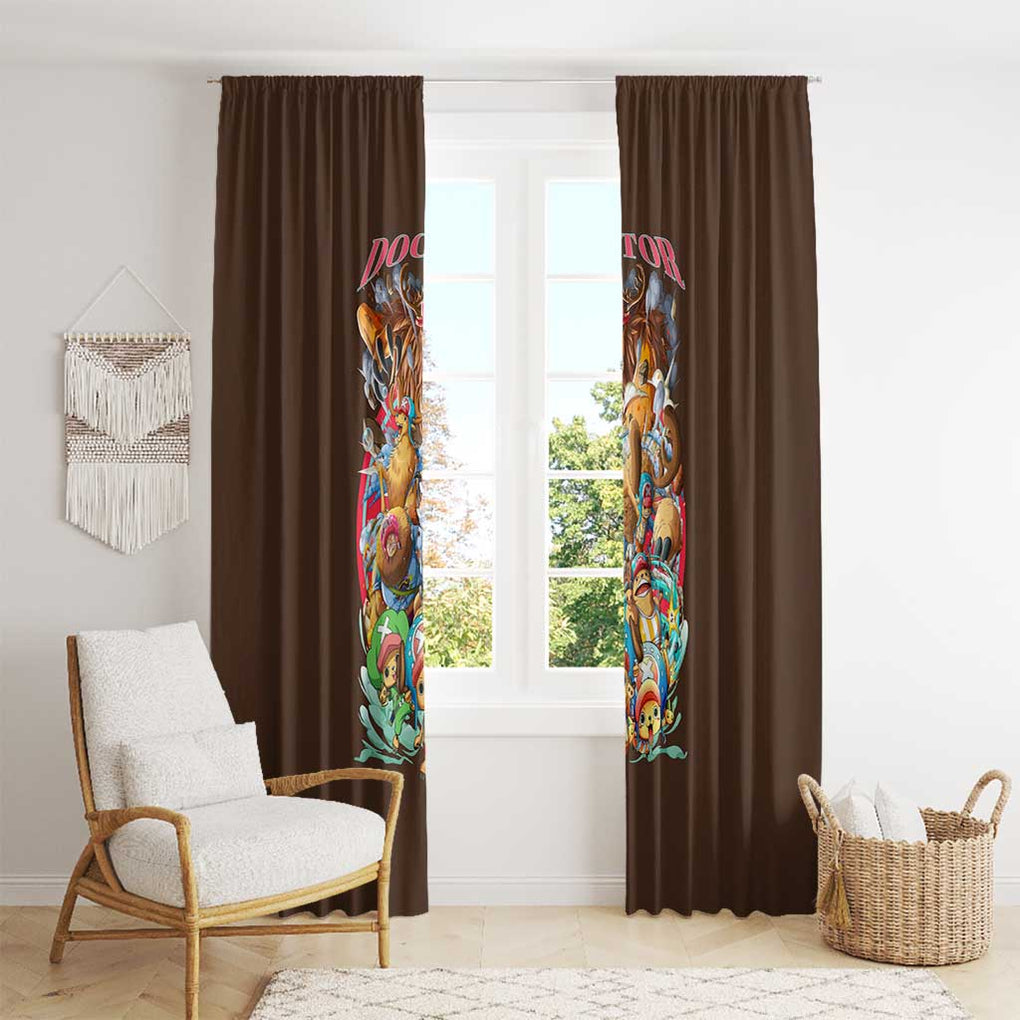 Tony Tony Chopper V4 One Piece Window Curtain Anime Style