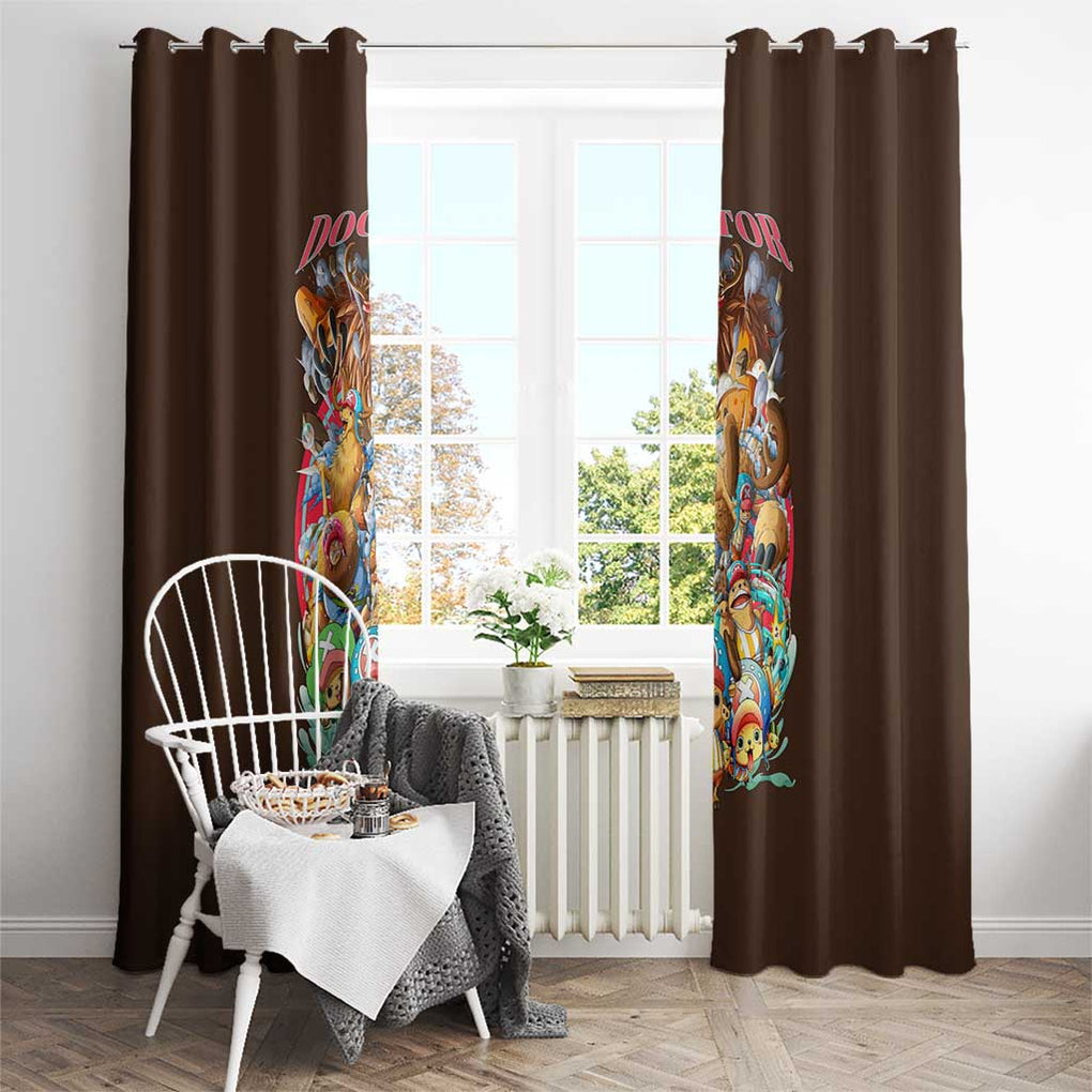 Tony Tony Chopper V4 One Piece Window Curtain Anime Style