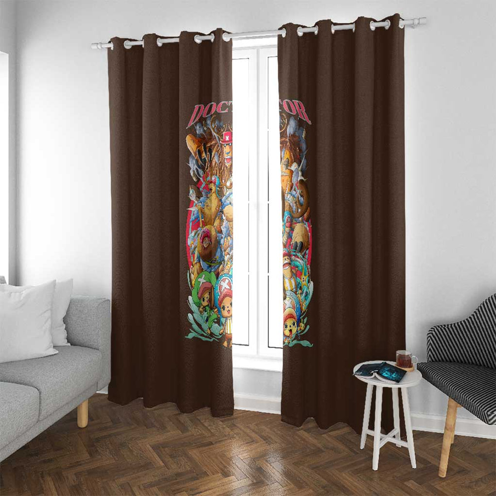 Tony Tony Chopper V4 One Piece Window Curtain Anime Style