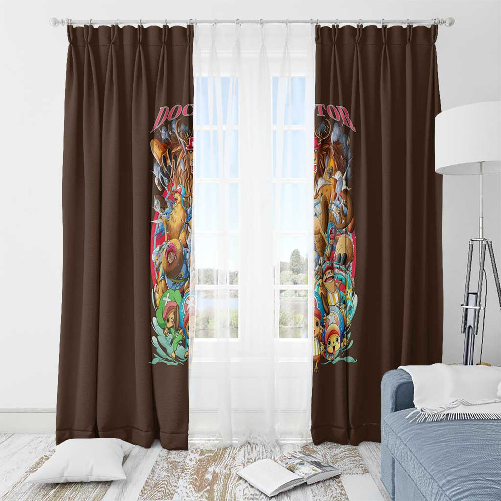 Tony Tony Chopper V4 One Piece Window Curtain Anime Style