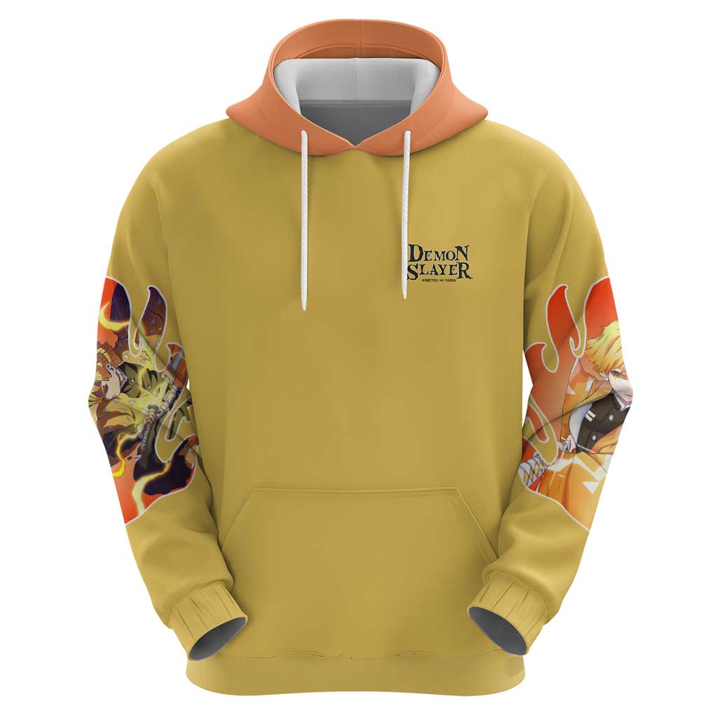 Agatsuma Zenitsu V2 Demon Slayer Hoodie Anime Style