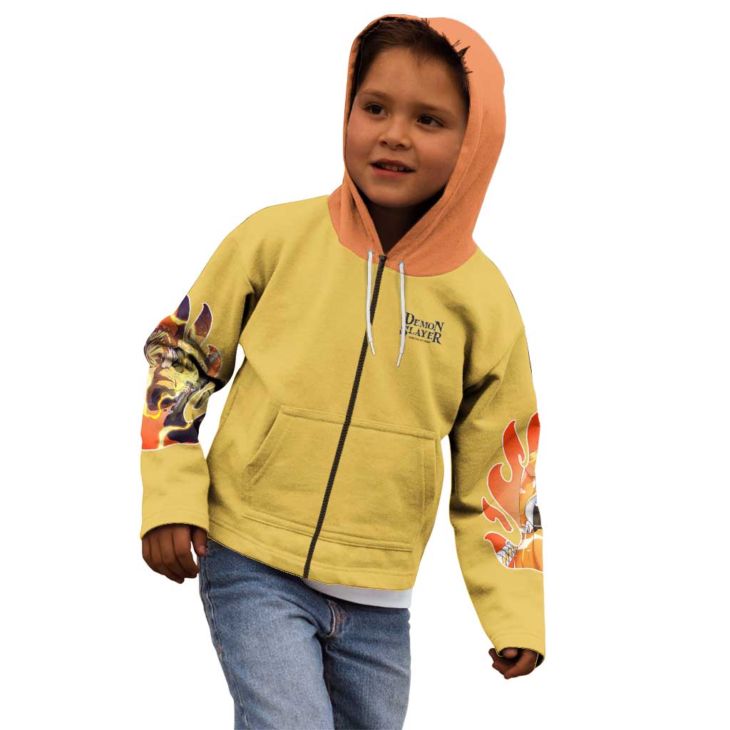 Agatsuma Zenitsu V2 Demon Slayer Kid Hoodie Anime Style