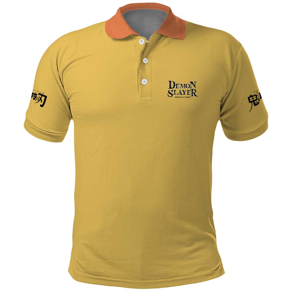 Agatsuma Zenitsu V2 Demon Slayer Polo Shirt Anime Style