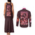 Kamado Nezuko V2 Demon Slayer Couples Matching Tank Maxi Dress and Long Sleeve Button Shirt Anime Style