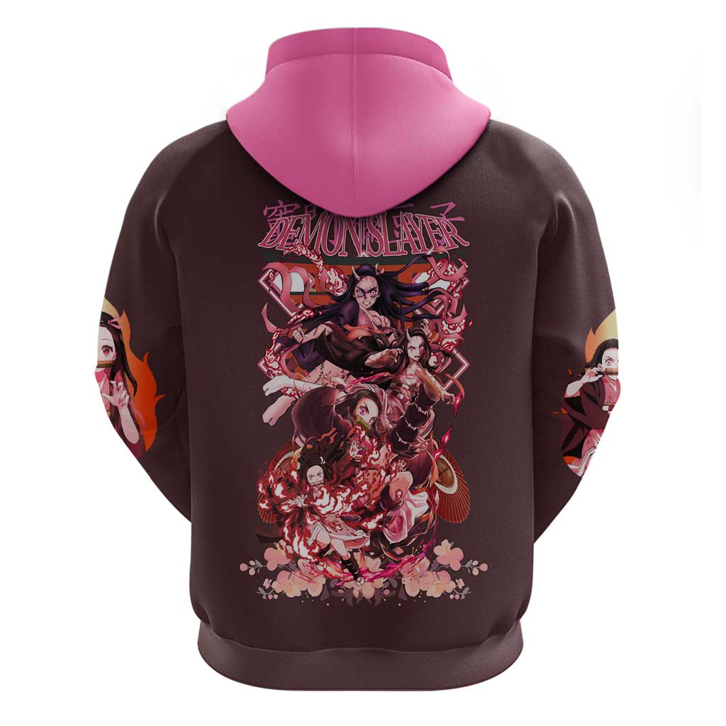 Kamado Nezuko V2 Demon Slayer Hoodie Anime Style