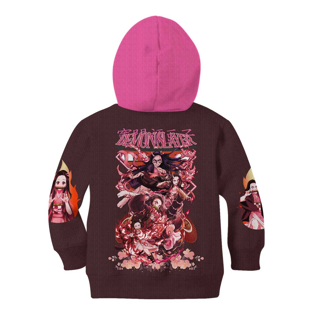 Kamado Nezuko V2 Demon Slayer Kid Hoodie Anime Style