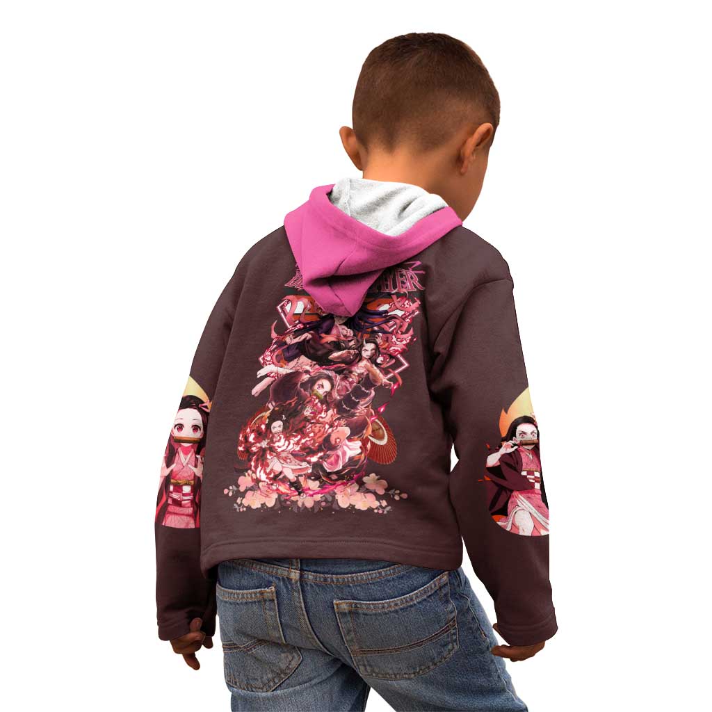 Kamado Nezuko V2 Demon Slayer Kid Hoodie Anime Style