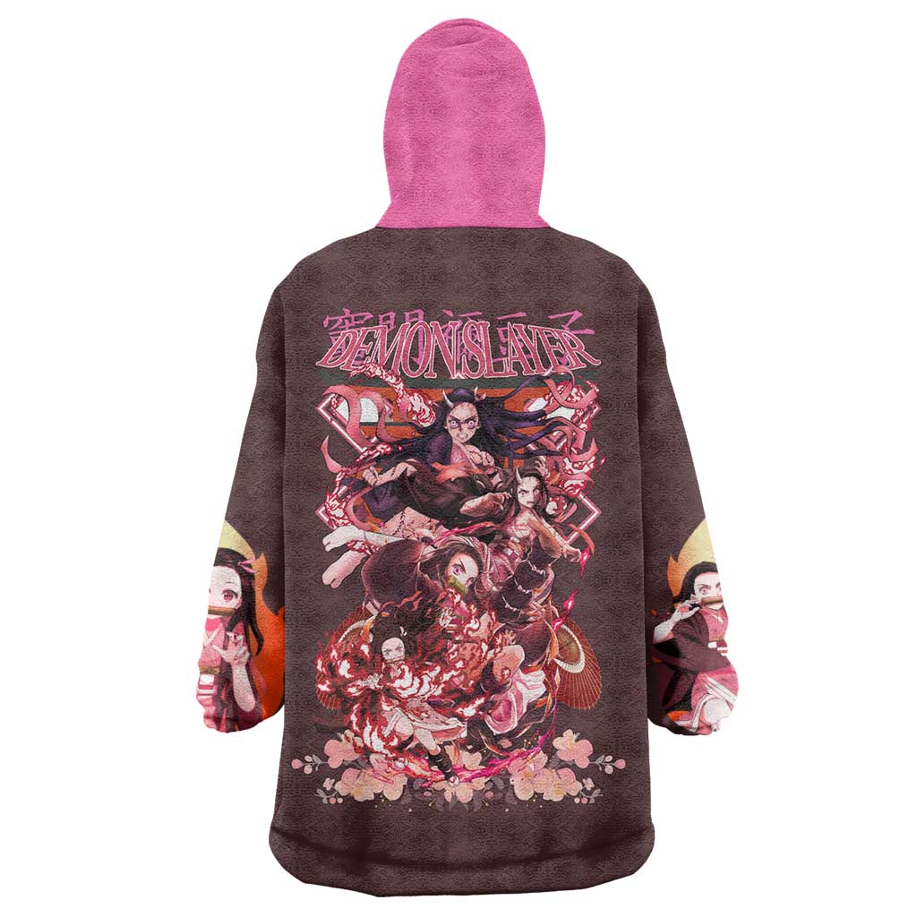Kamado Nezuko V2 Demon Slayer Wearable Blanket Hoodie Anime Style