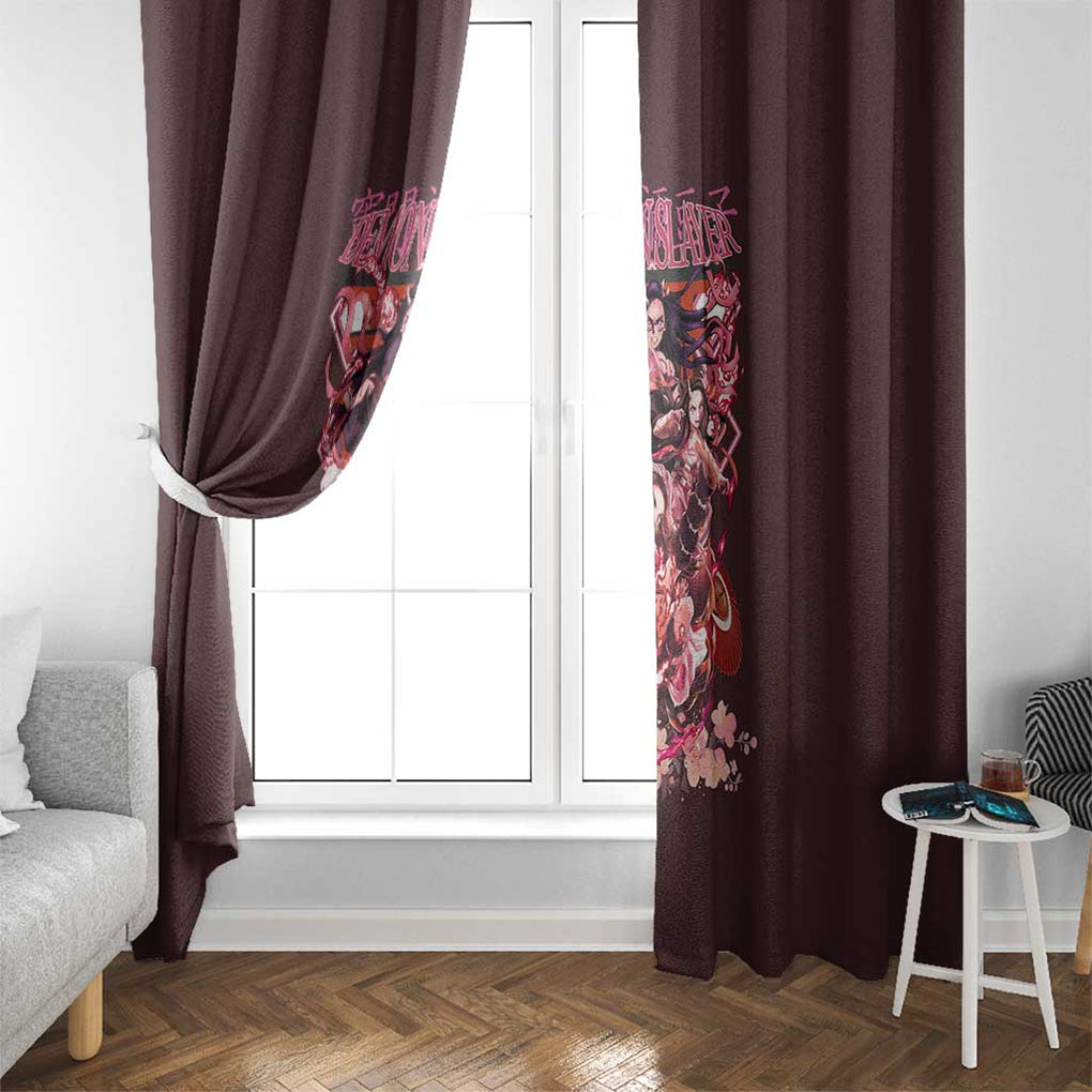 Kamado Nezuko V2 Demon Slayer Window Curtain Anime Style