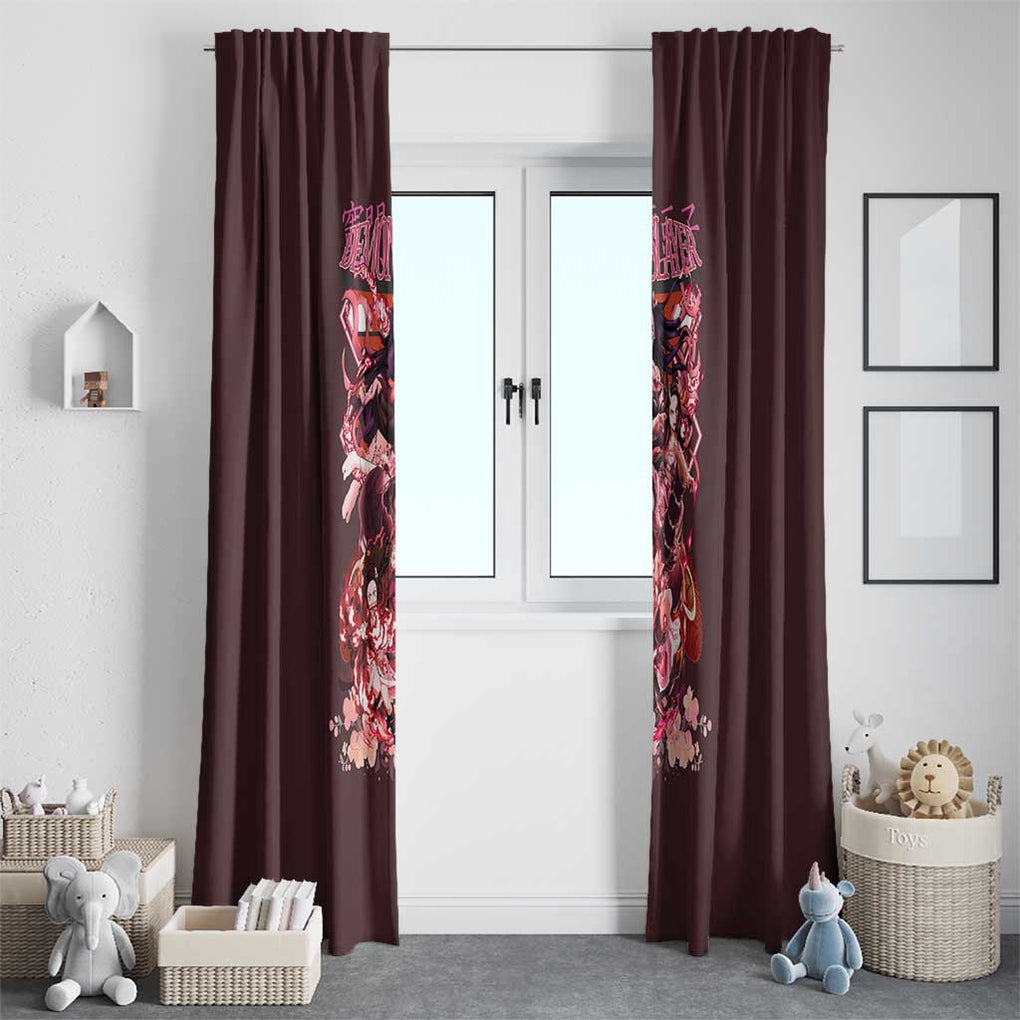 Kamado Nezuko V2 Demon Slayer Window Curtain Anime Style