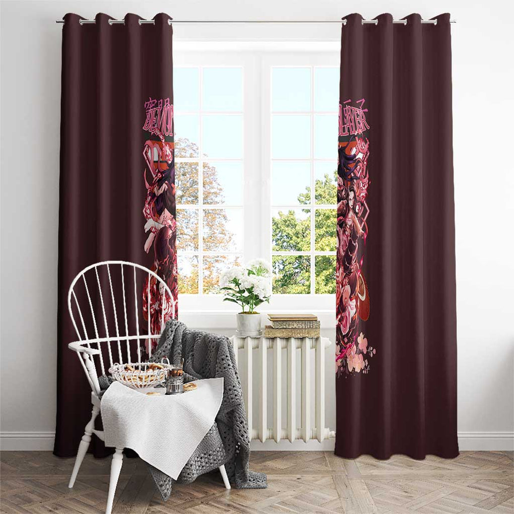 Kamado Nezuko V2 Demon Slayer Window Curtain Anime Style