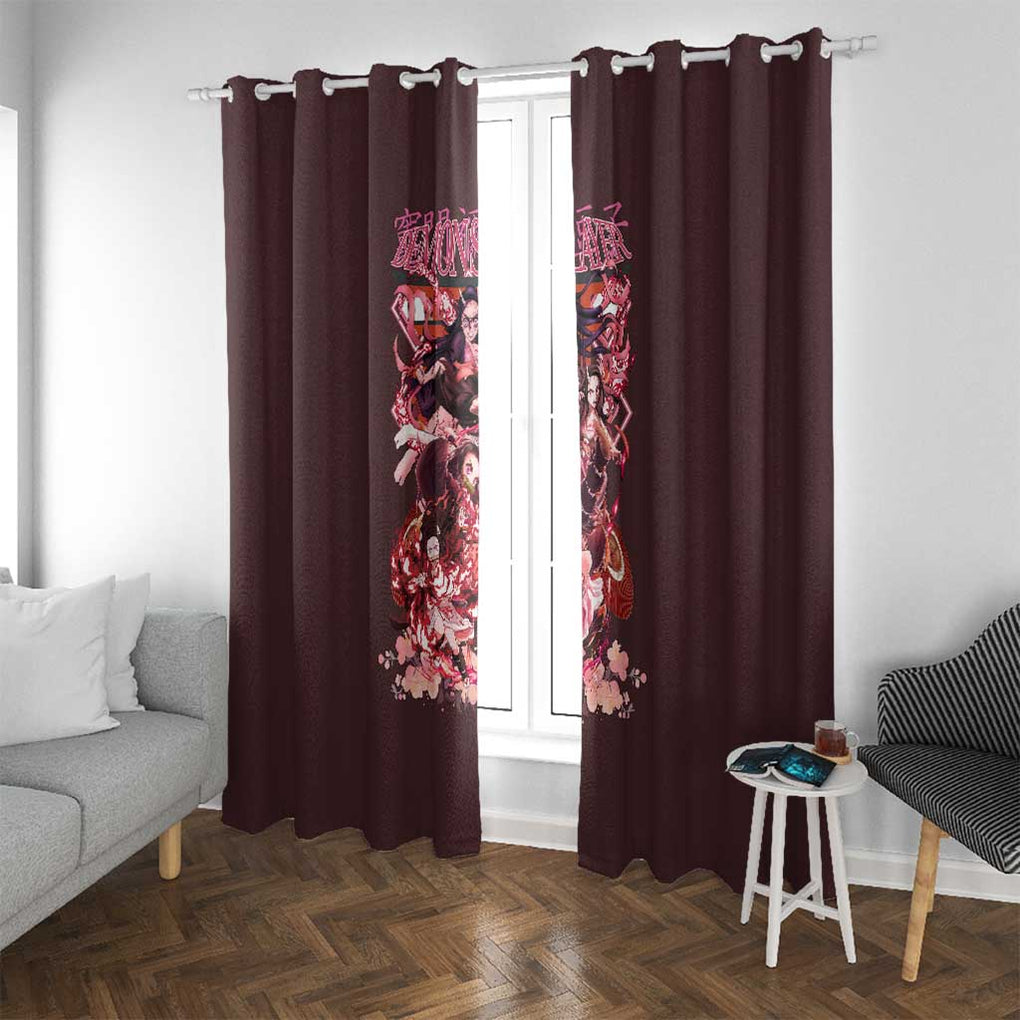 Kamado Nezuko V2 Demon Slayer Window Curtain Anime Style