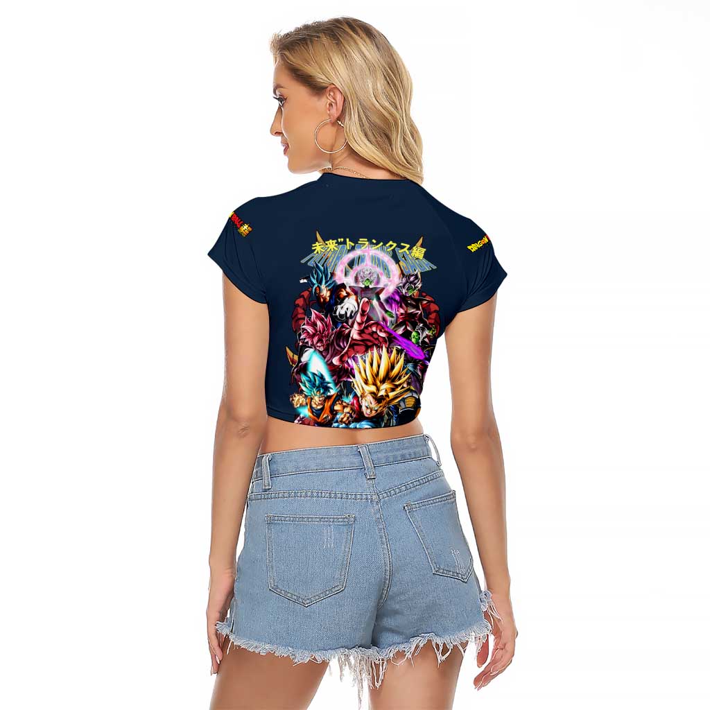 Future Trunks Arc Dragon Ball Z Raglan Cropped T Shirt Japan Anime Style - The Mazicc