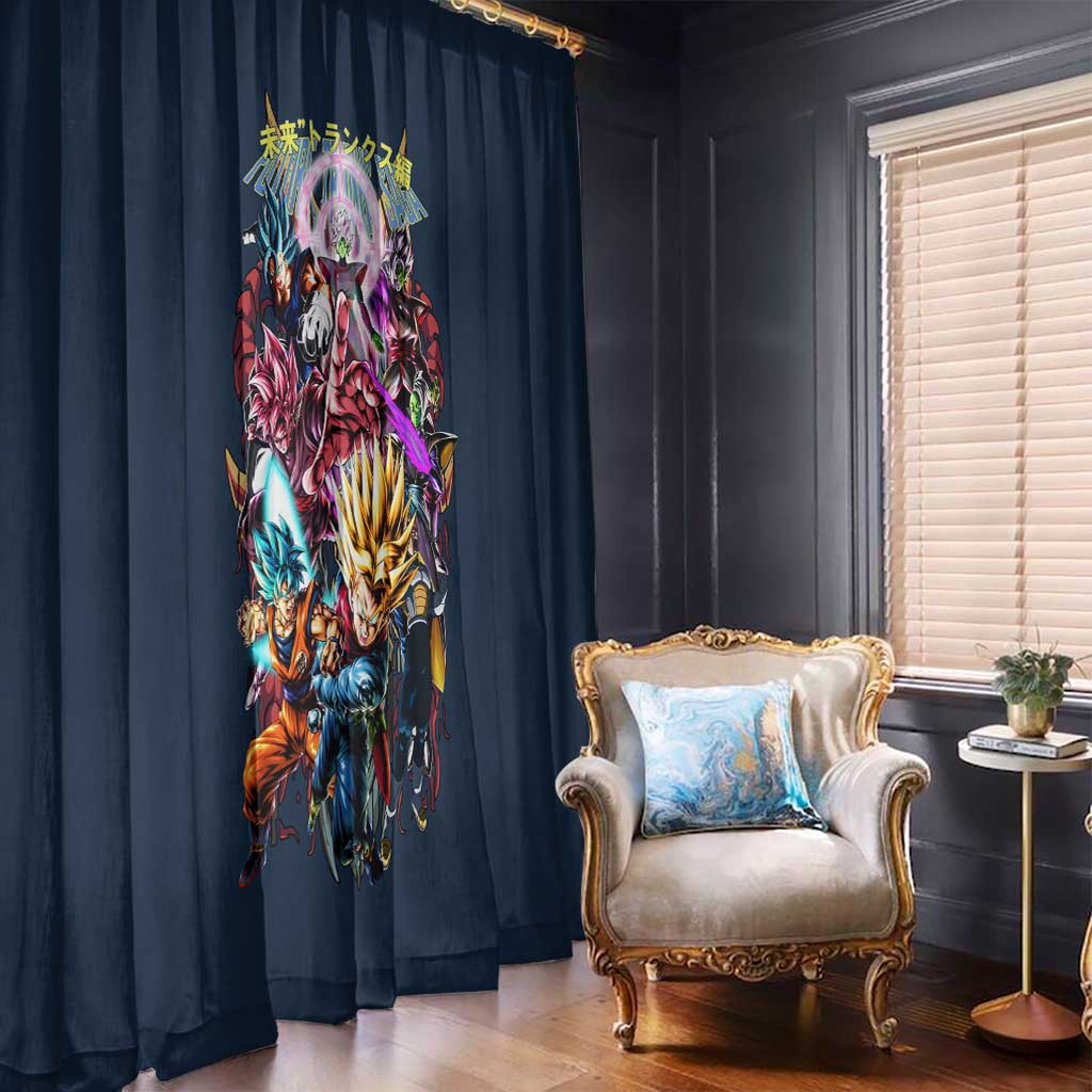 Future Trunks Arc Dragon Ball Z Window Curtain Japan Anime Style - The Mazicc