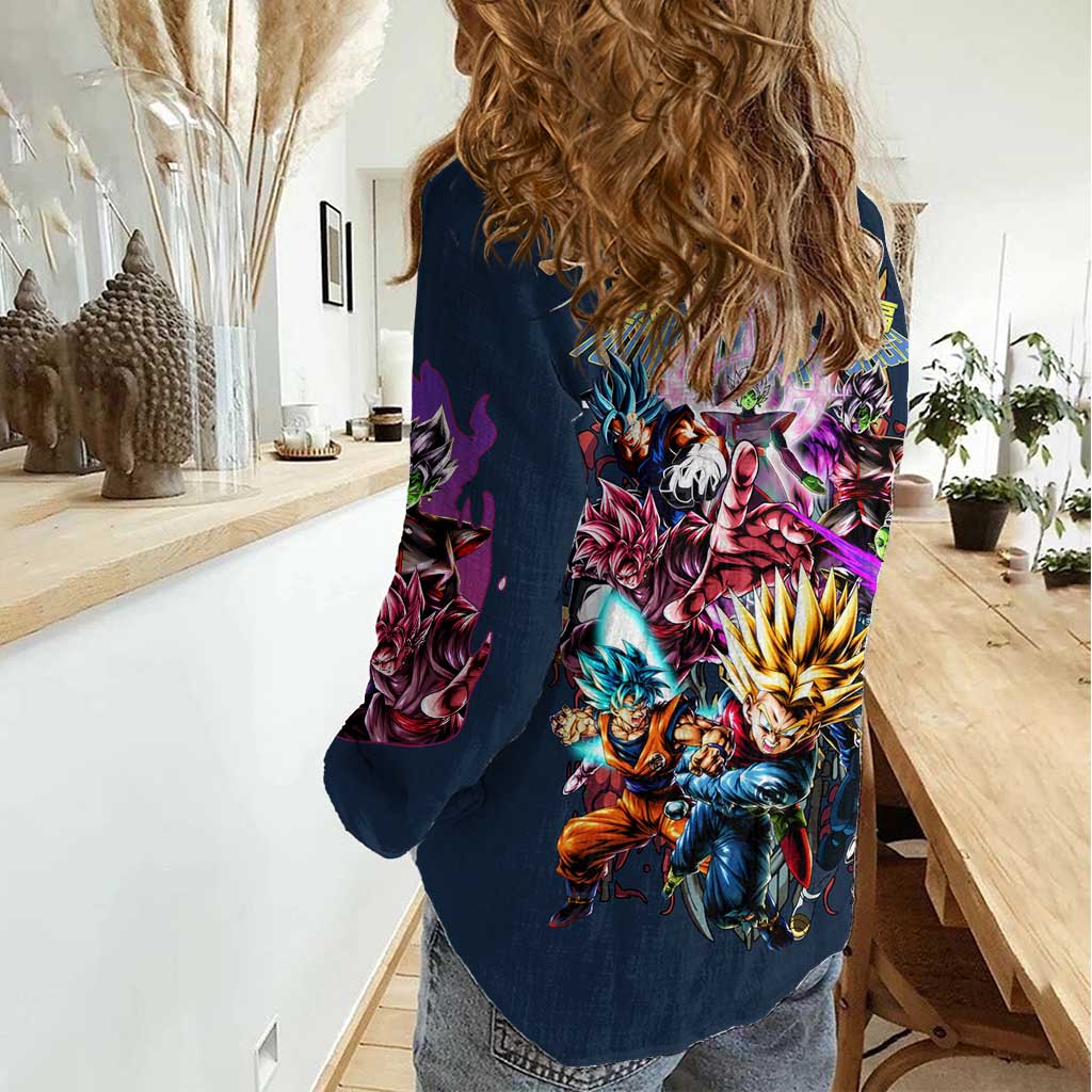 Future Trunks Arc Dragon Ball Z Women Casual Shirt Japan Anime Style - The Mazicc