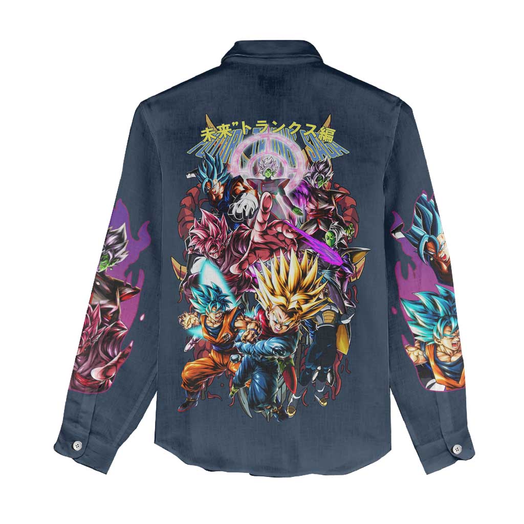 Future Trunks Arc Dragon Ball Z Women Casual Shirt Japan Anime Style - The Mazicc