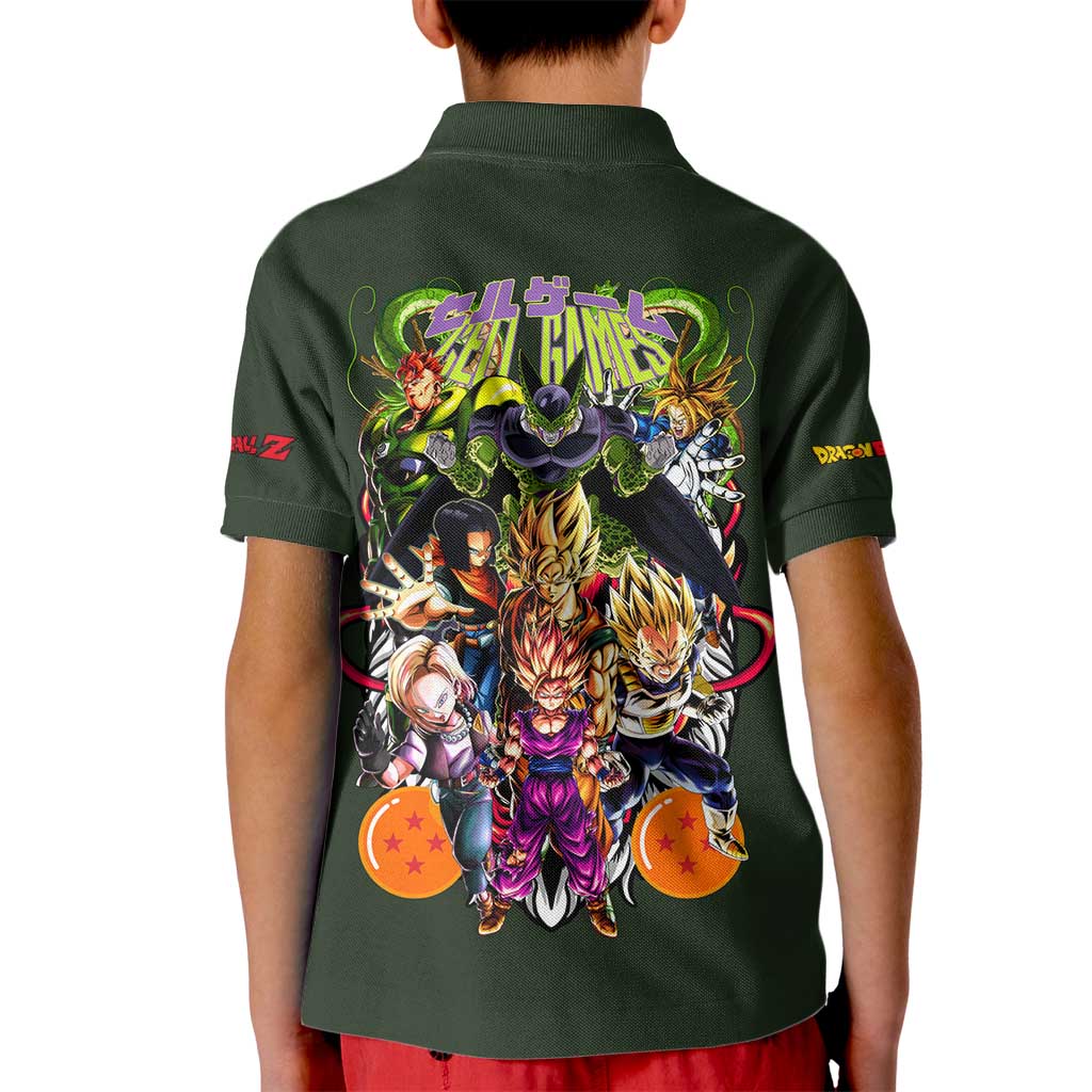 Cell Games Dragon Ball Z Kid Polo Shirt Japan Anime Style - The Mazicc