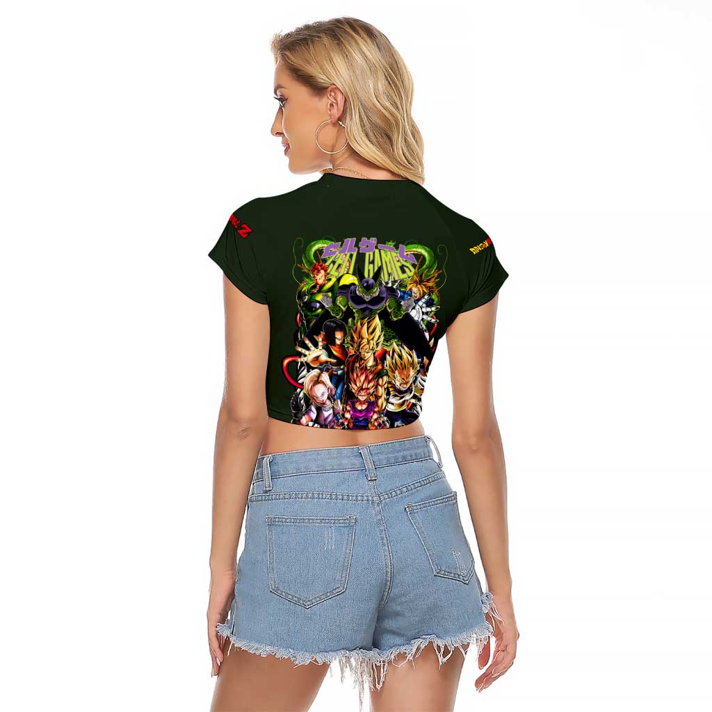Cell Games Dragon Ball Z Raglan Cropped T Shirt Japan Anime Style - The Mazicc