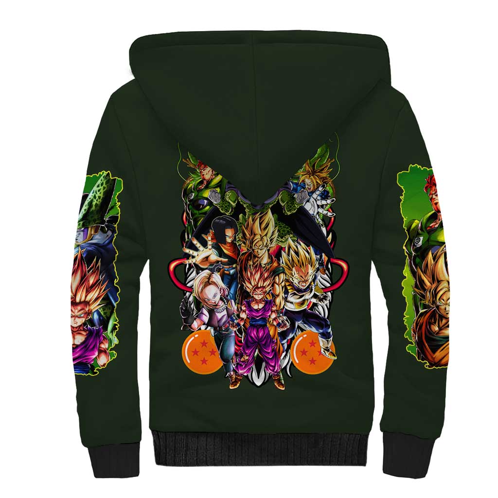 Cell Games Dragon Ball Z Sherpa Hoodie Japan Anime Style - The Mazicc