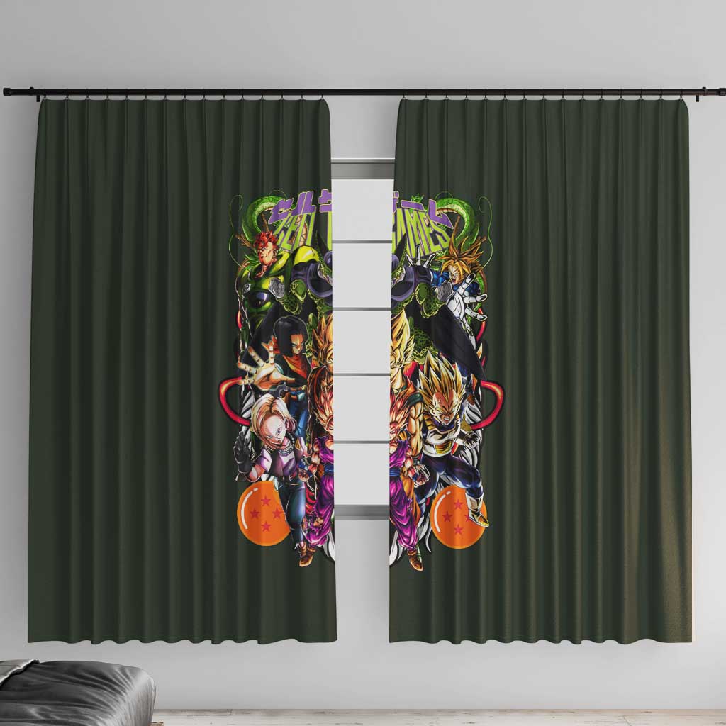 Cell Games Dragon Ball Z Window Curtain Japan Anime Style - The Mazicc