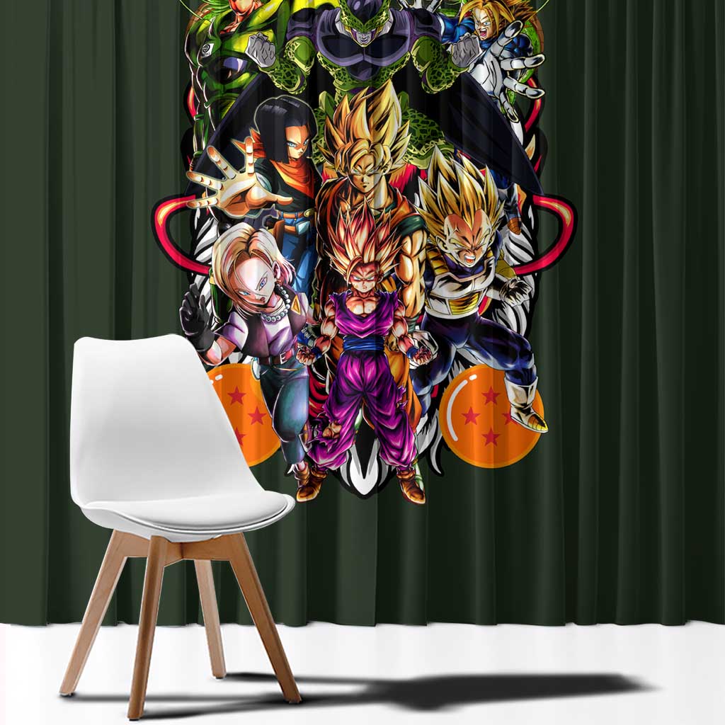 Cell Games Dragon Ball Z Window Curtain Japan Anime Style - The Mazicc