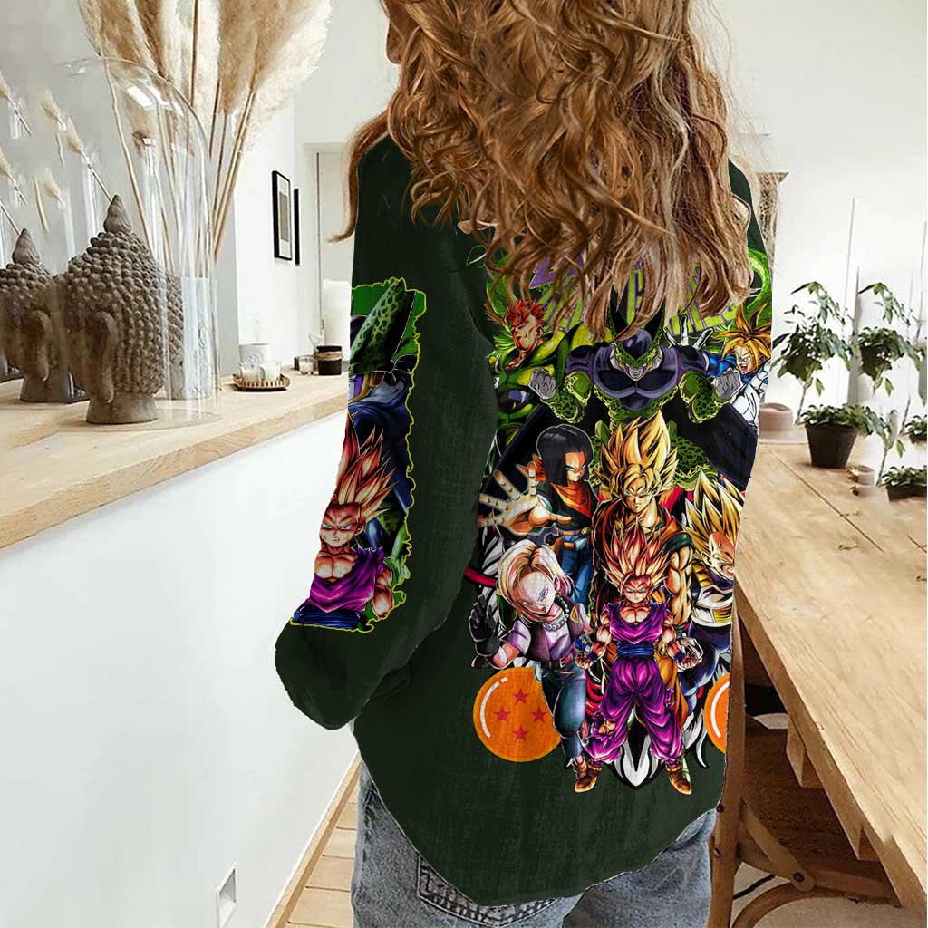 Cell Games Dragon Ball Z Women Casual Shirt Japan Anime Style - The Mazicc