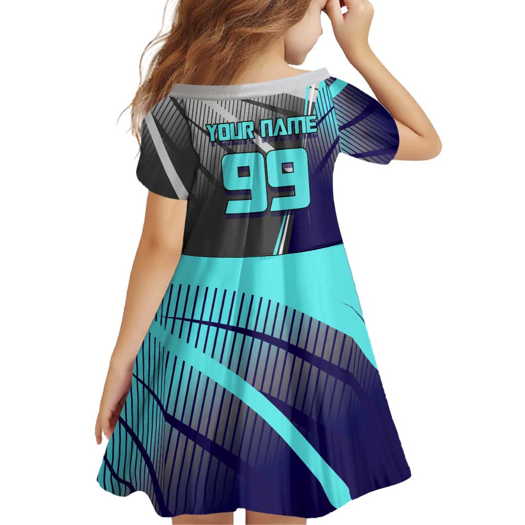 Personalized Mahito Jujutsu Kaisen Family Matching Mermaid Dress and Hawaiian Shirt with Teal Gradient and Blue Uniform Design