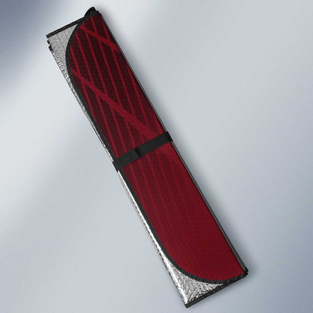 Personalized Choso Jujutsu Kaisen Auto Sun Shade with Red Gradient and Dynamic Kick Design