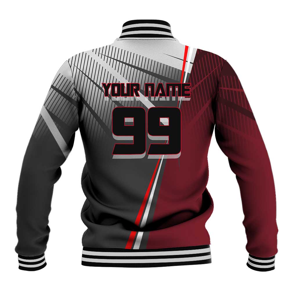 Personalized Choso Jujutsu Kaisen Baseball Jacket with Red Gradient and Dynamic Kick Design