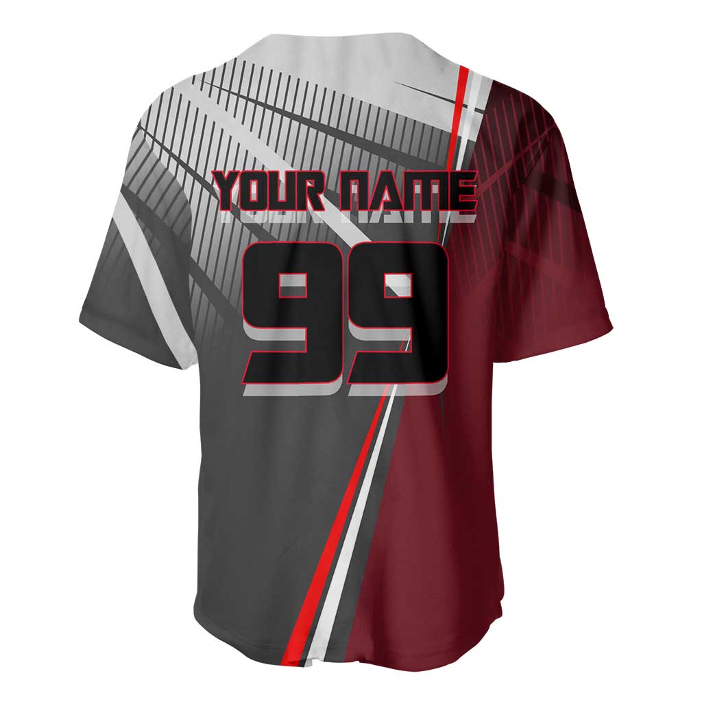 Personalized Choso Jujutsu Kaisen Baseball Jersey with Red Gradient and Dynamic Kick Design