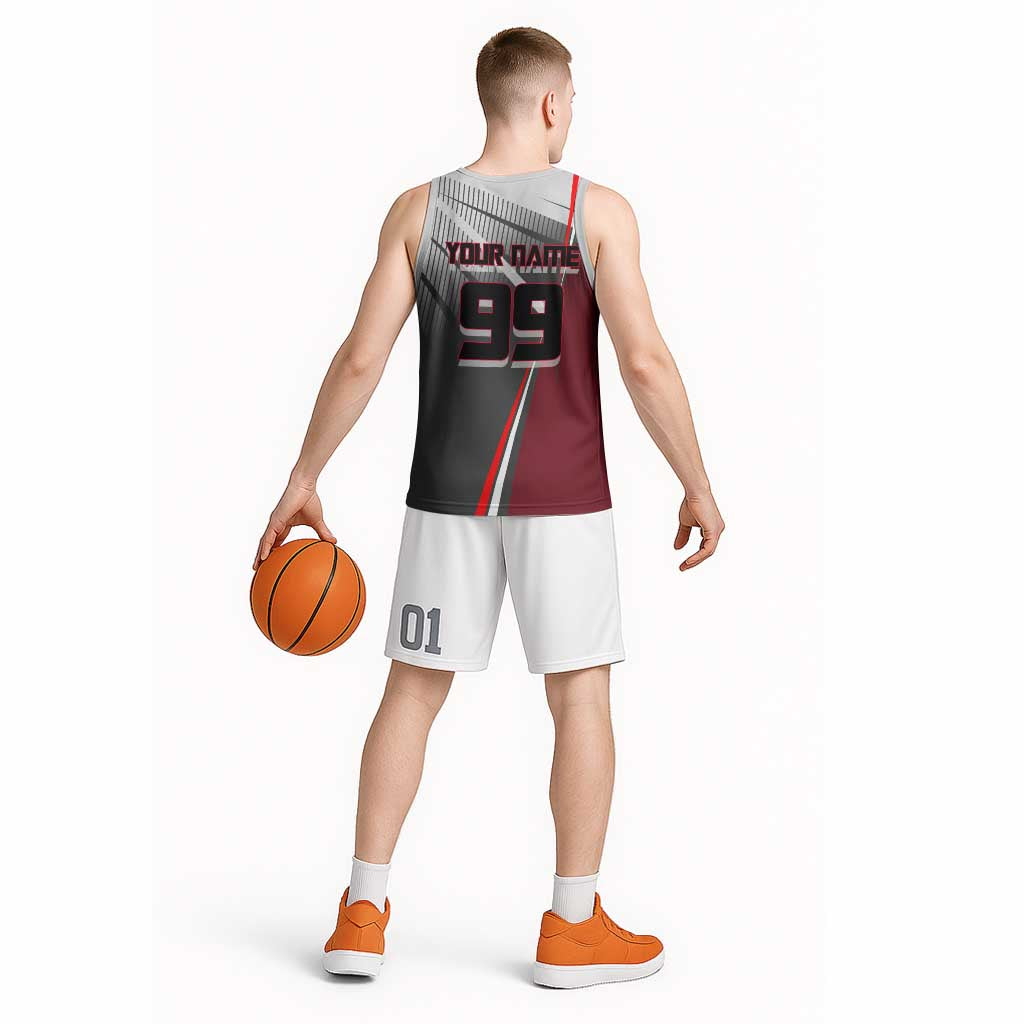 Personalized Choso Jujutsu Kaisen Basketball Jersey with Red Gradient and Dynamic Kick Design