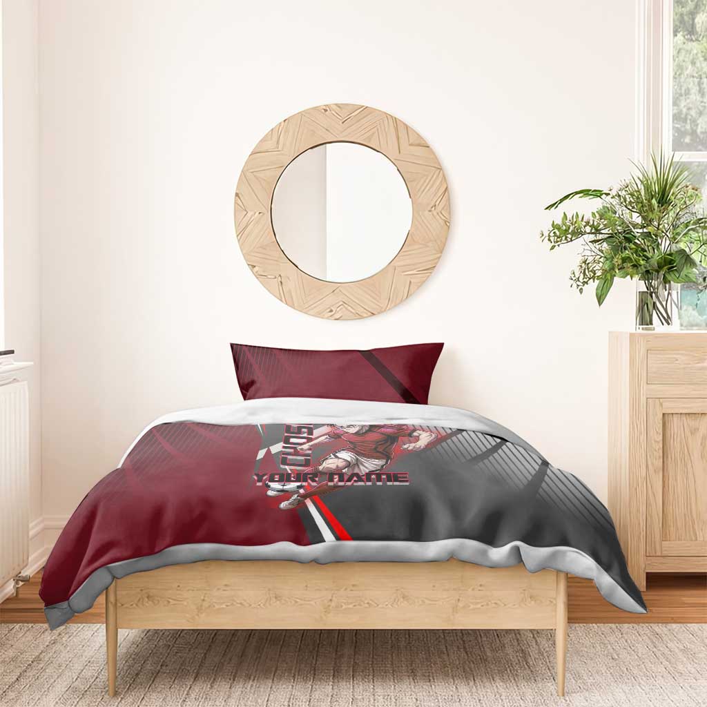 Personalized Choso Jujutsu Kaisen Bedding Set with Red Gradient and Dynamic Kick Design