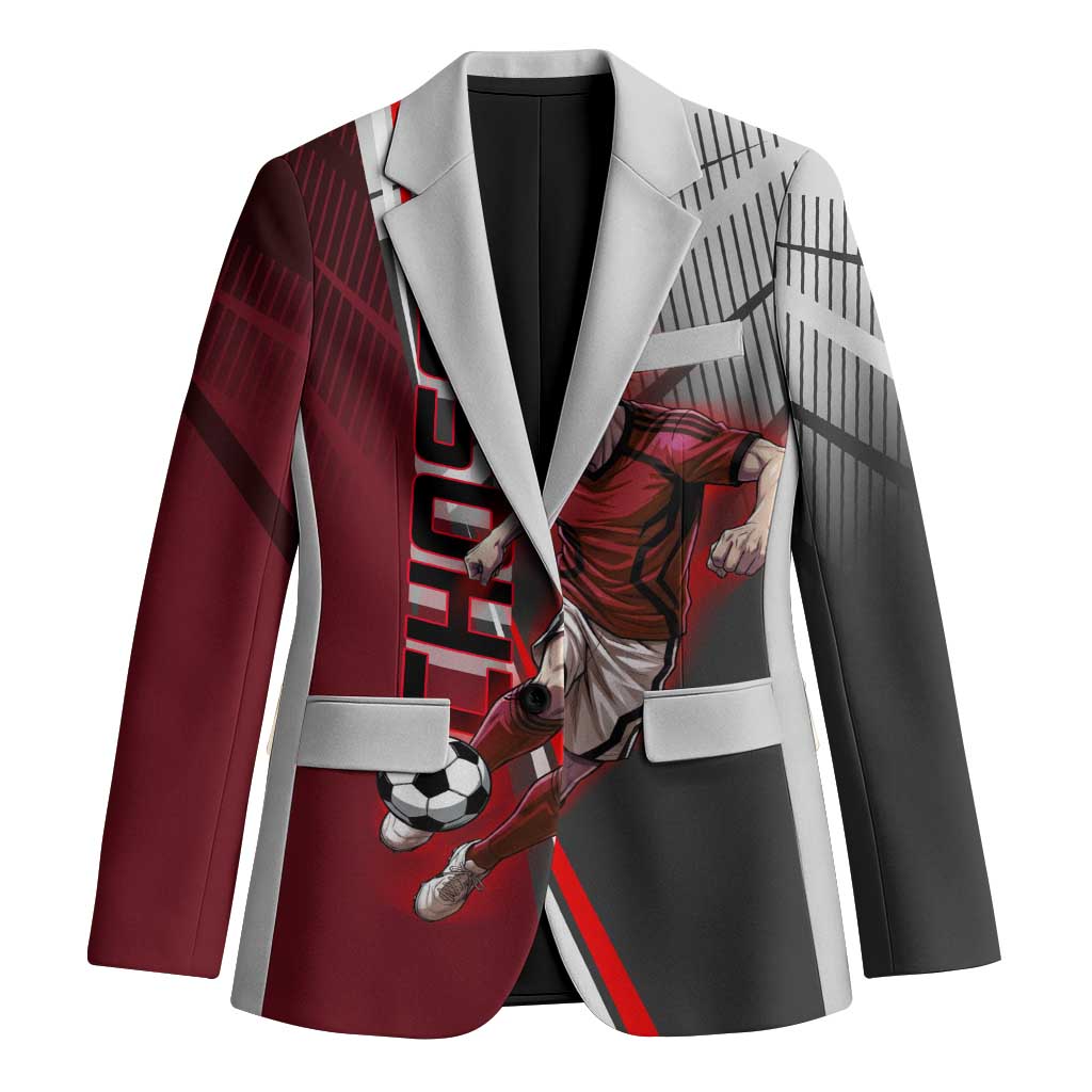 Personalized Choso Jujutsu Kaisen Blazer with Red Gradient and Dynamic Kick Design