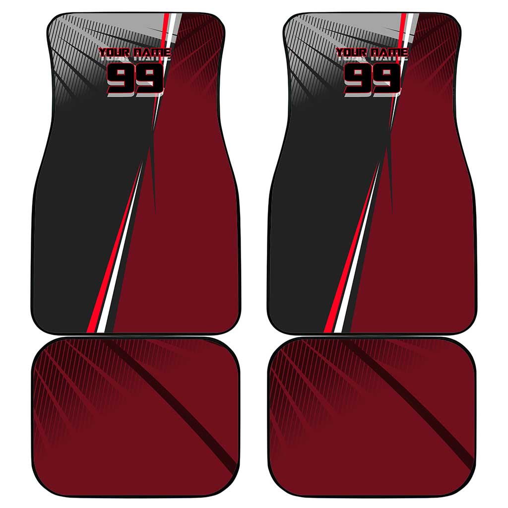 Personalized Choso Jujutsu Kaisen Car Mats with Red Gradient and Dynamic Kick Design
