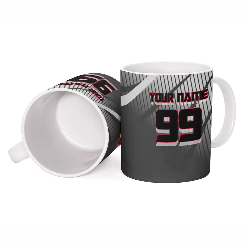 Personalized Choso Jujutsu Kaisen Ceramic Mug with Red Gradient and Dynamic Kick Design