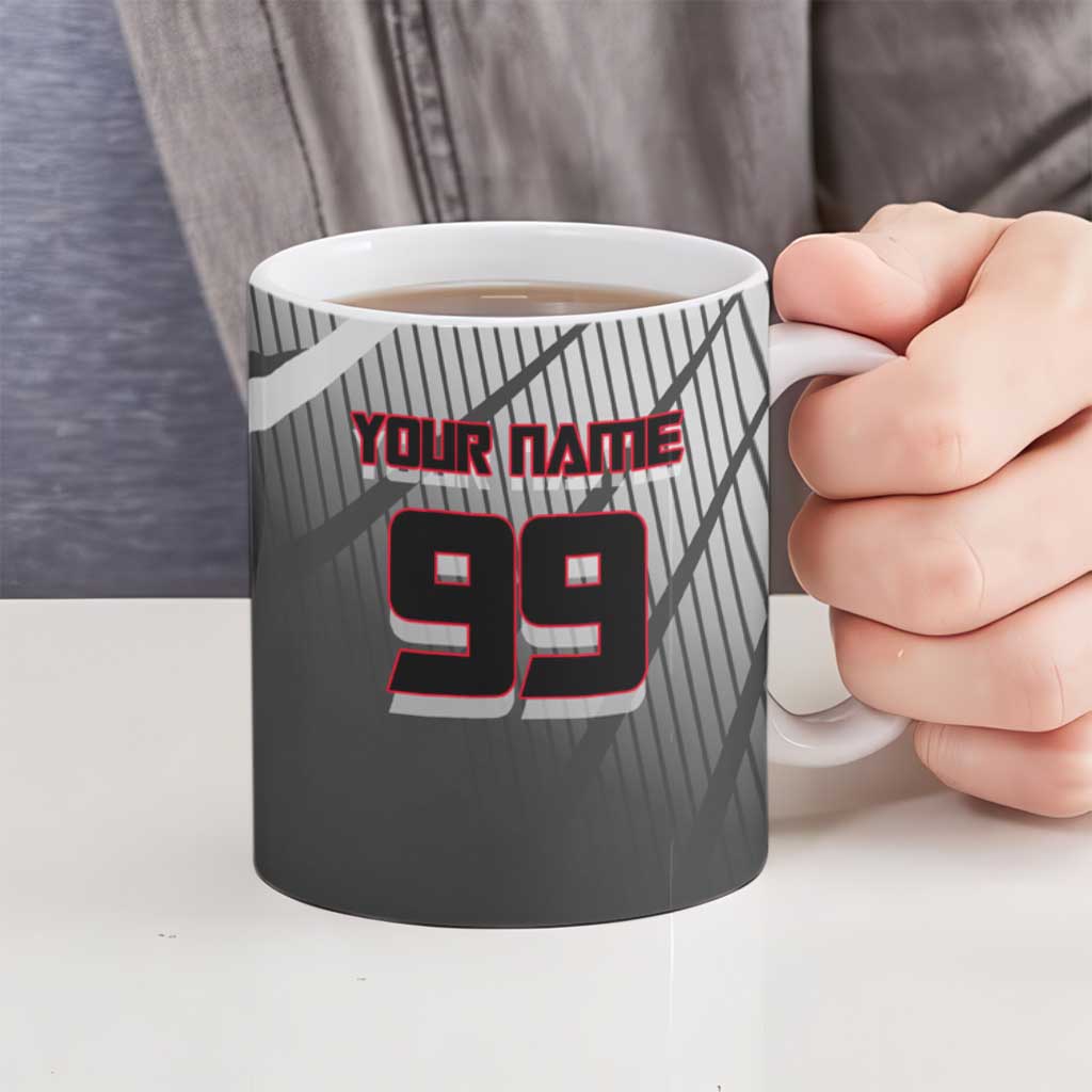 Personalized Choso Jujutsu Kaisen Ceramic Mug with Red Gradient and Dynamic Kick Design