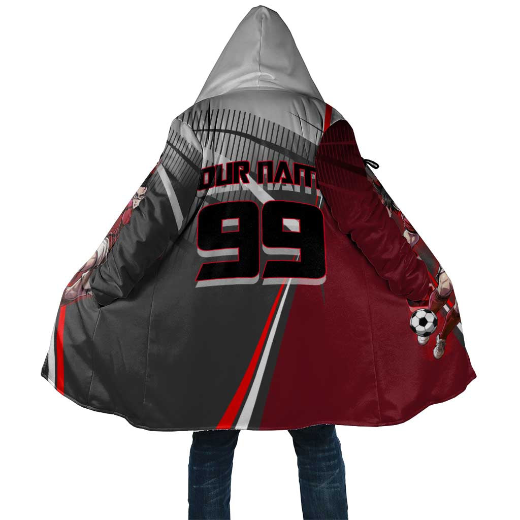 Personalized Choso Jujutsu Kaisen Cloak with Red Gradient and Dynamic Kick Design
