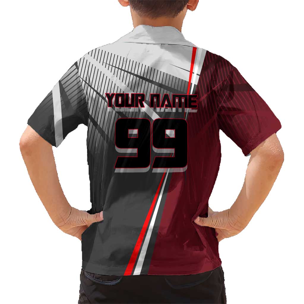 Personalized Choso Jujutsu Kaisen Family Matching Tank Maxi Dress and Hawaiian Shirt with Red Gradient and Dynamic Kick Design