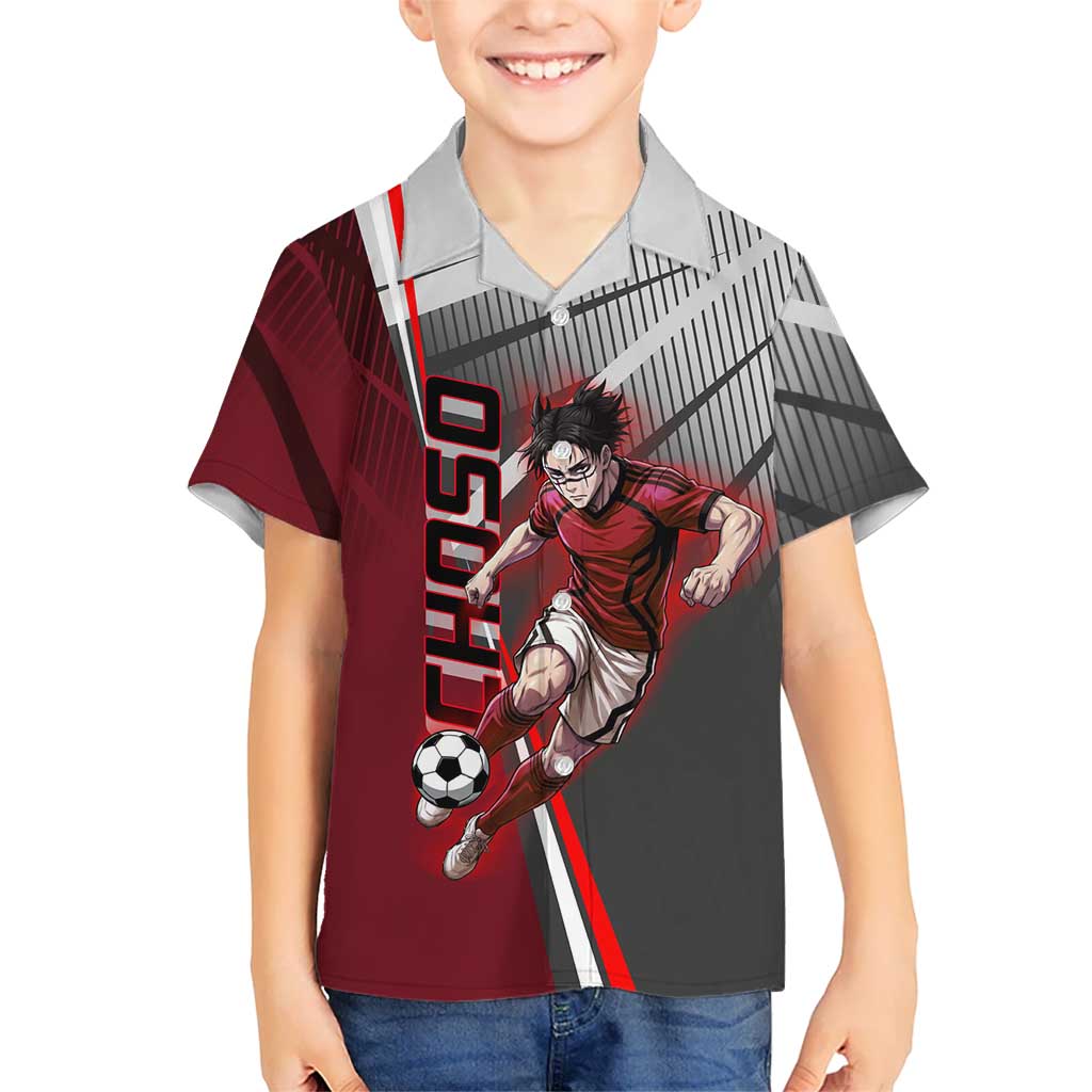 Personalized Choso Jujutsu Kaisen Hawaiian Shirt with Red Gradient and Dynamic Kick Design