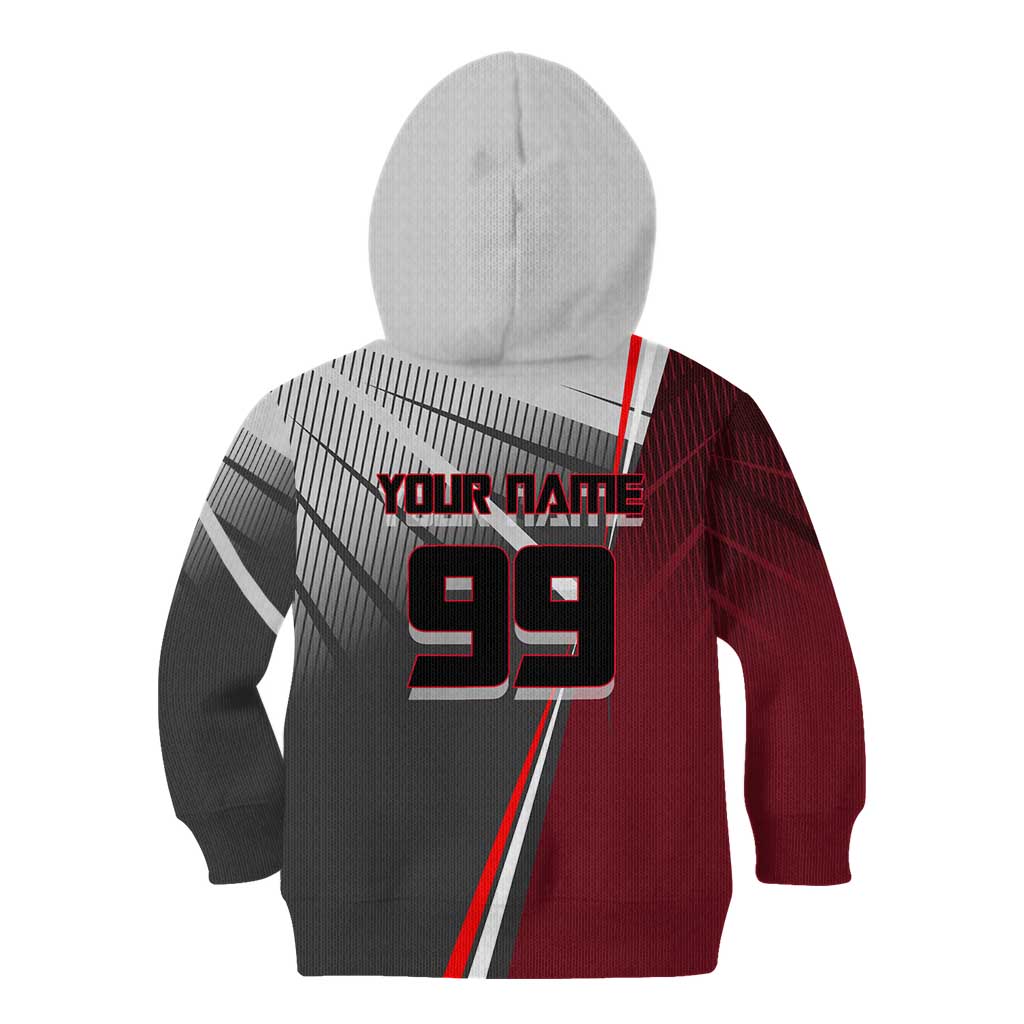 Personalized Choso Jujutsu Kaisen Kid Hoodie with Red Gradient and Dynamic Kick Design