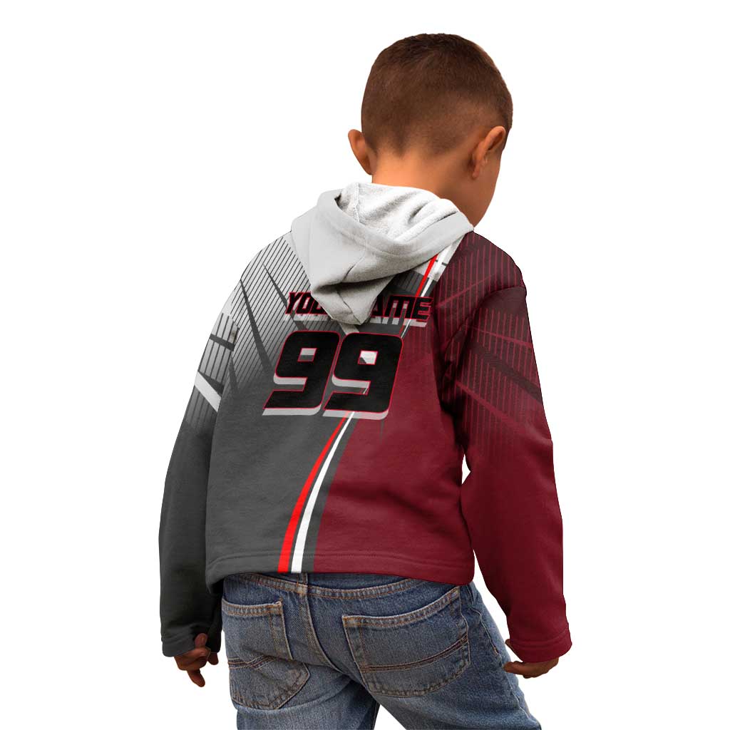Personalized Choso Jujutsu Kaisen Kid Hoodie with Red Gradient and Dynamic Kick Design