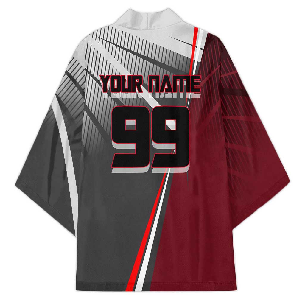 Personalized Choso Jujutsu Kaisen Kimono with Red Gradient and Dynamic Kick Design