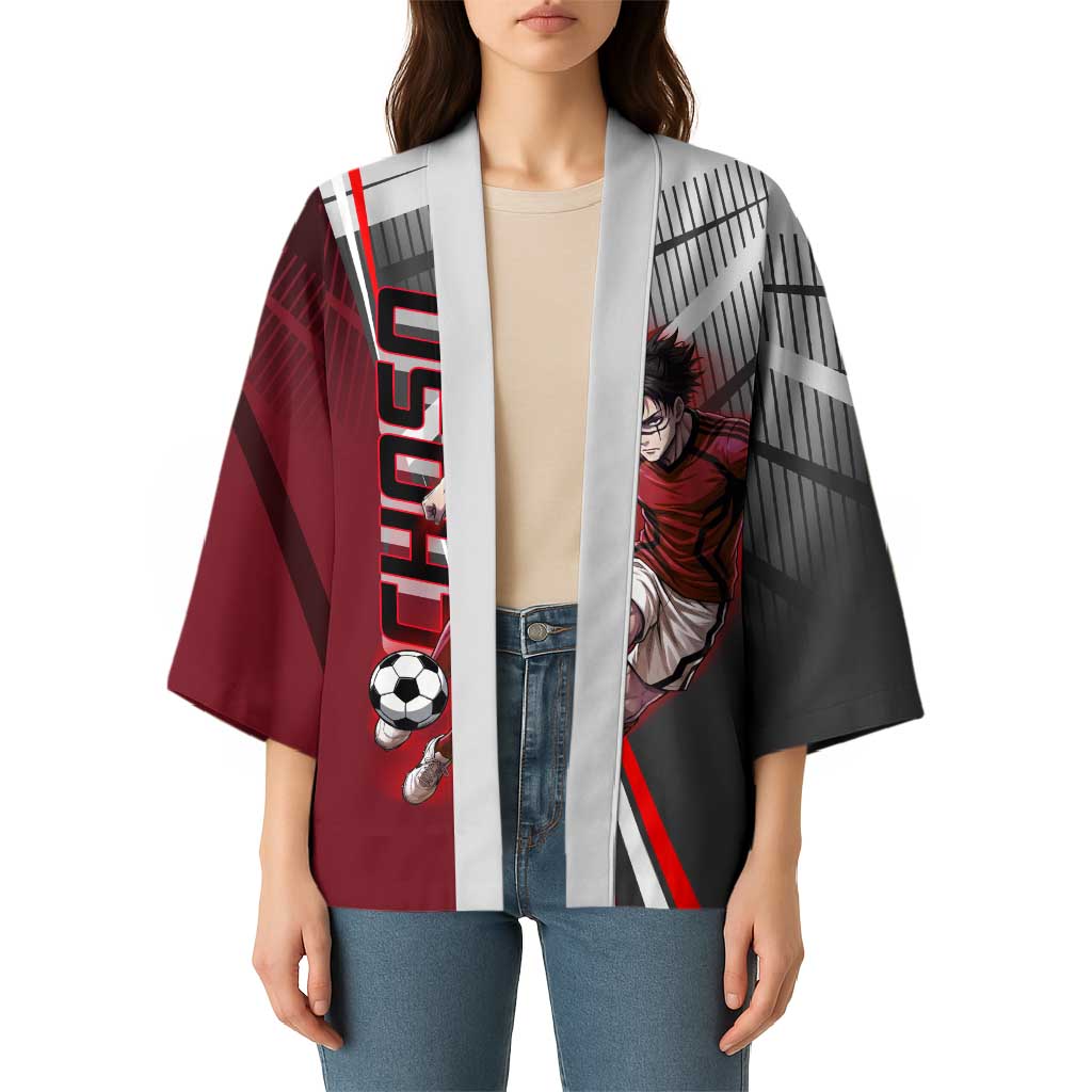 Personalized Choso Jujutsu Kaisen Kimono with Red Gradient and Dynamic Kick Design