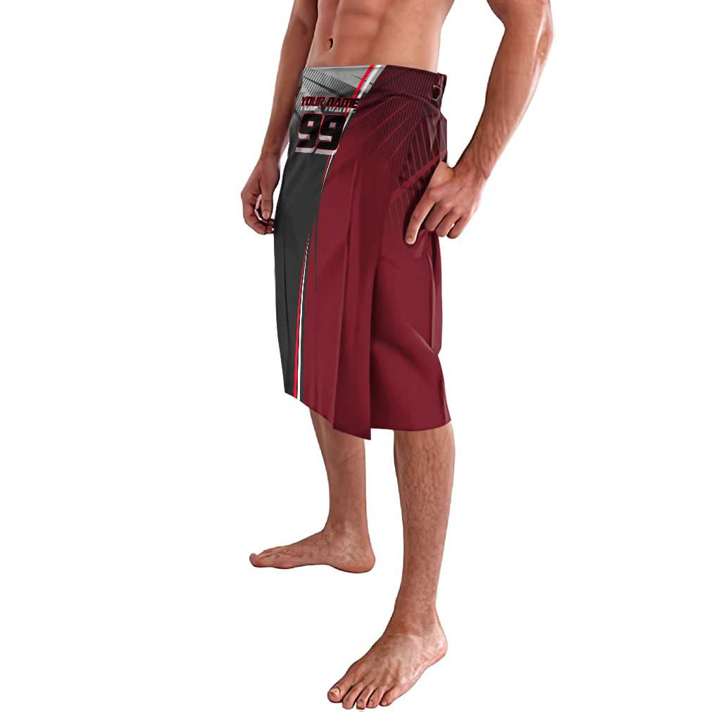 Personalized Choso Jujutsu Kaisen Lavalava with Red Gradient and Dynamic Kick Design