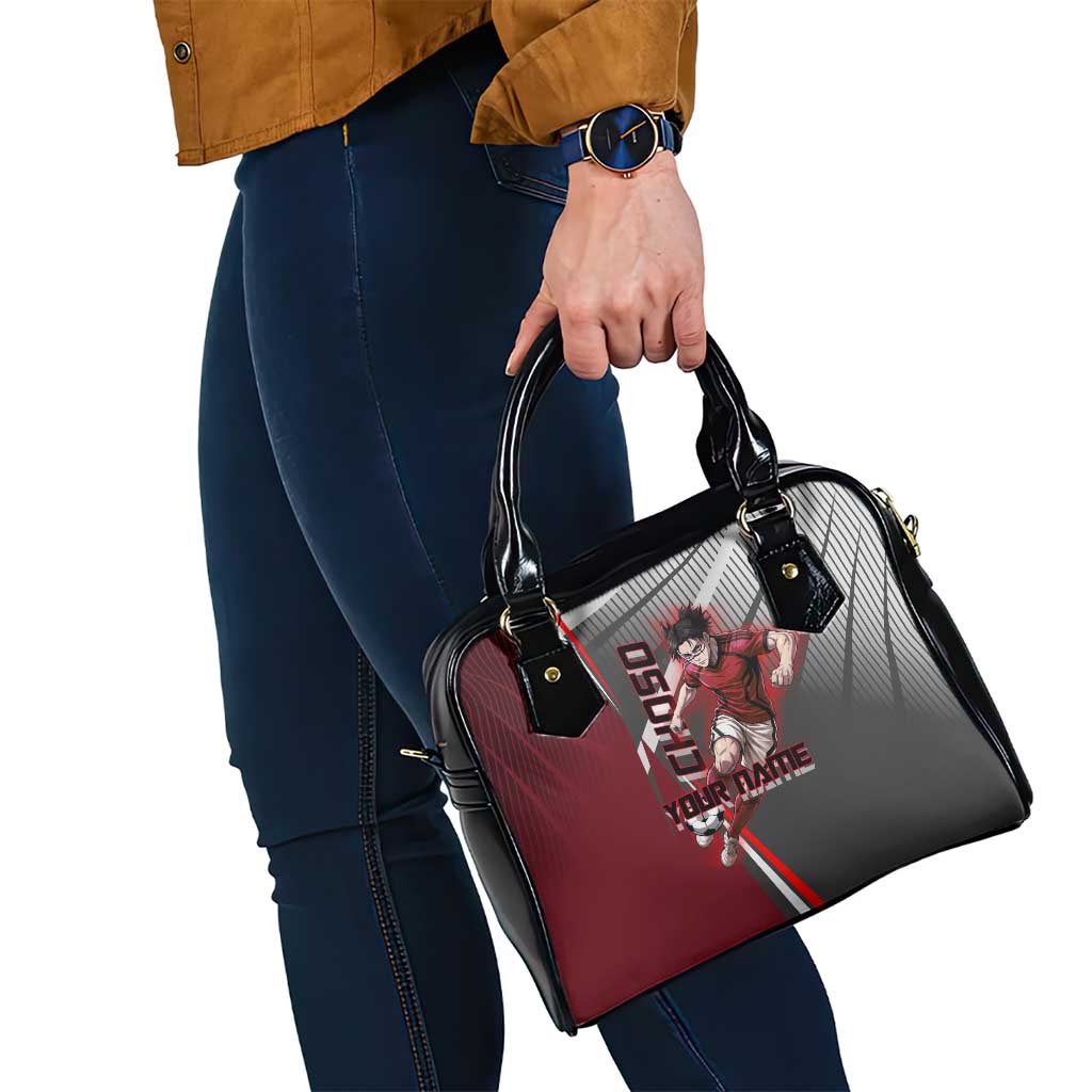 Personalized Choso Jujutsu Kaisen Shoulder Handbag with Red Gradient and Dynamic Kick Design